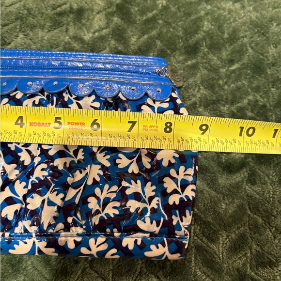 Vera Bradley Twice as Nice Cosmetic Clutch Blue Lagoon FRILL - Picture 7 of 8